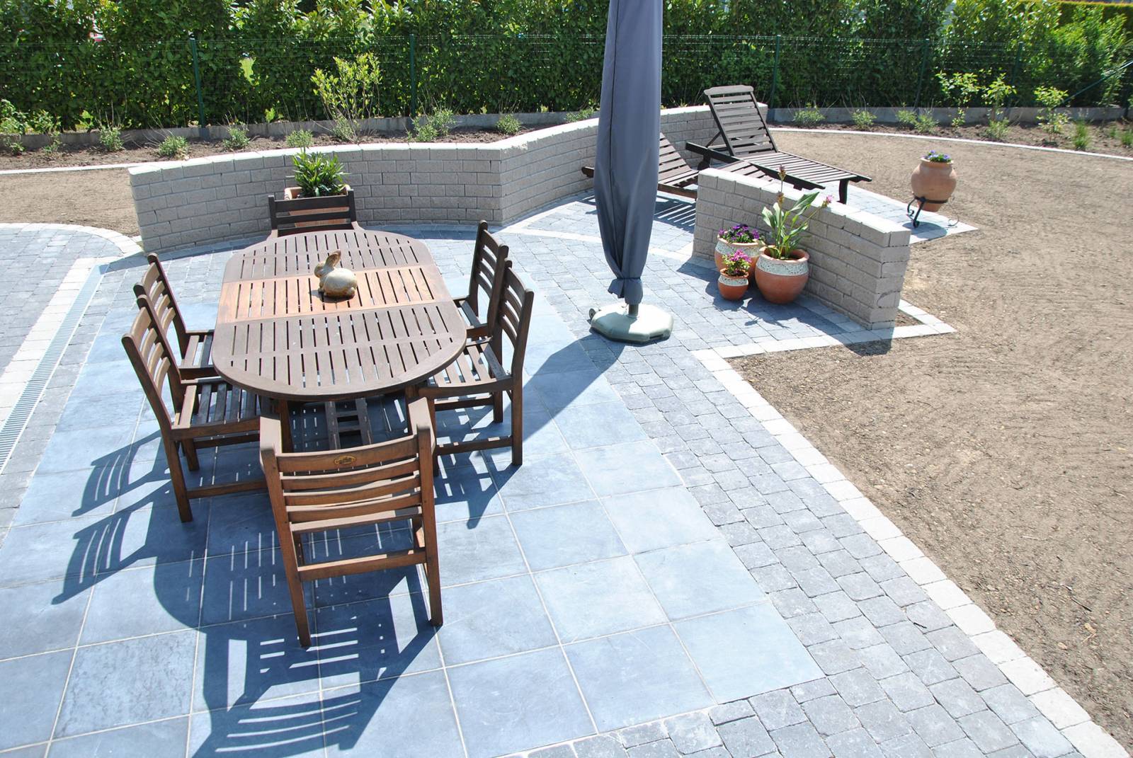 Aanleg tuin en terras te Menen