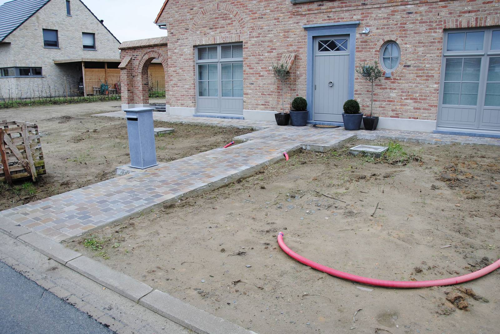 Aanleg tuin en terras te Menen