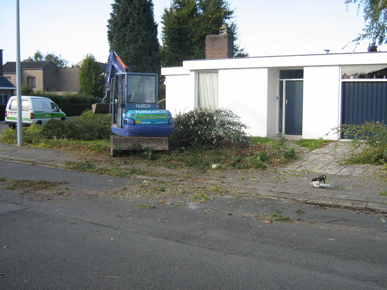 Aanleg tuin te Menen
