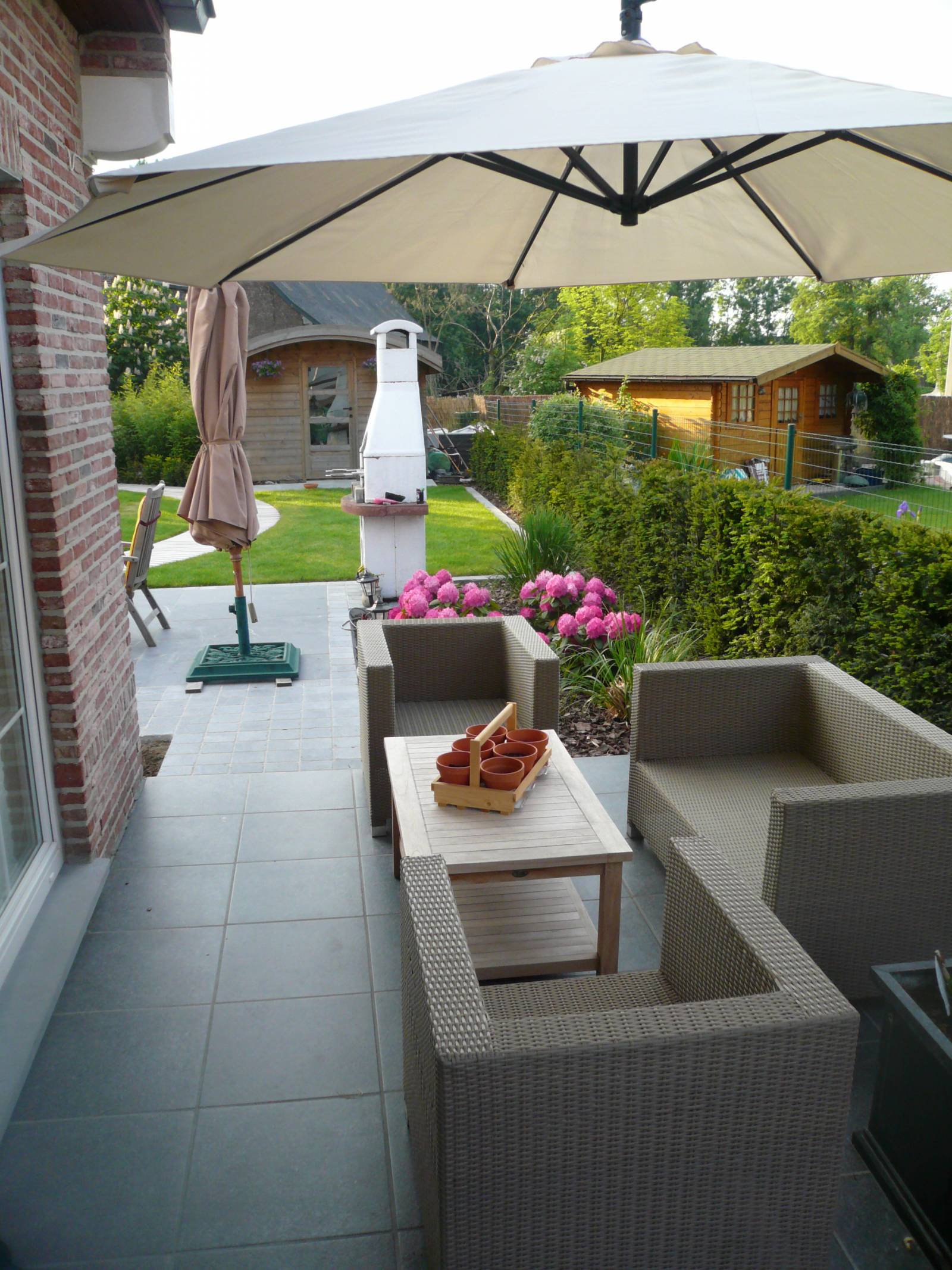 Tuin en terras te Moeskroen