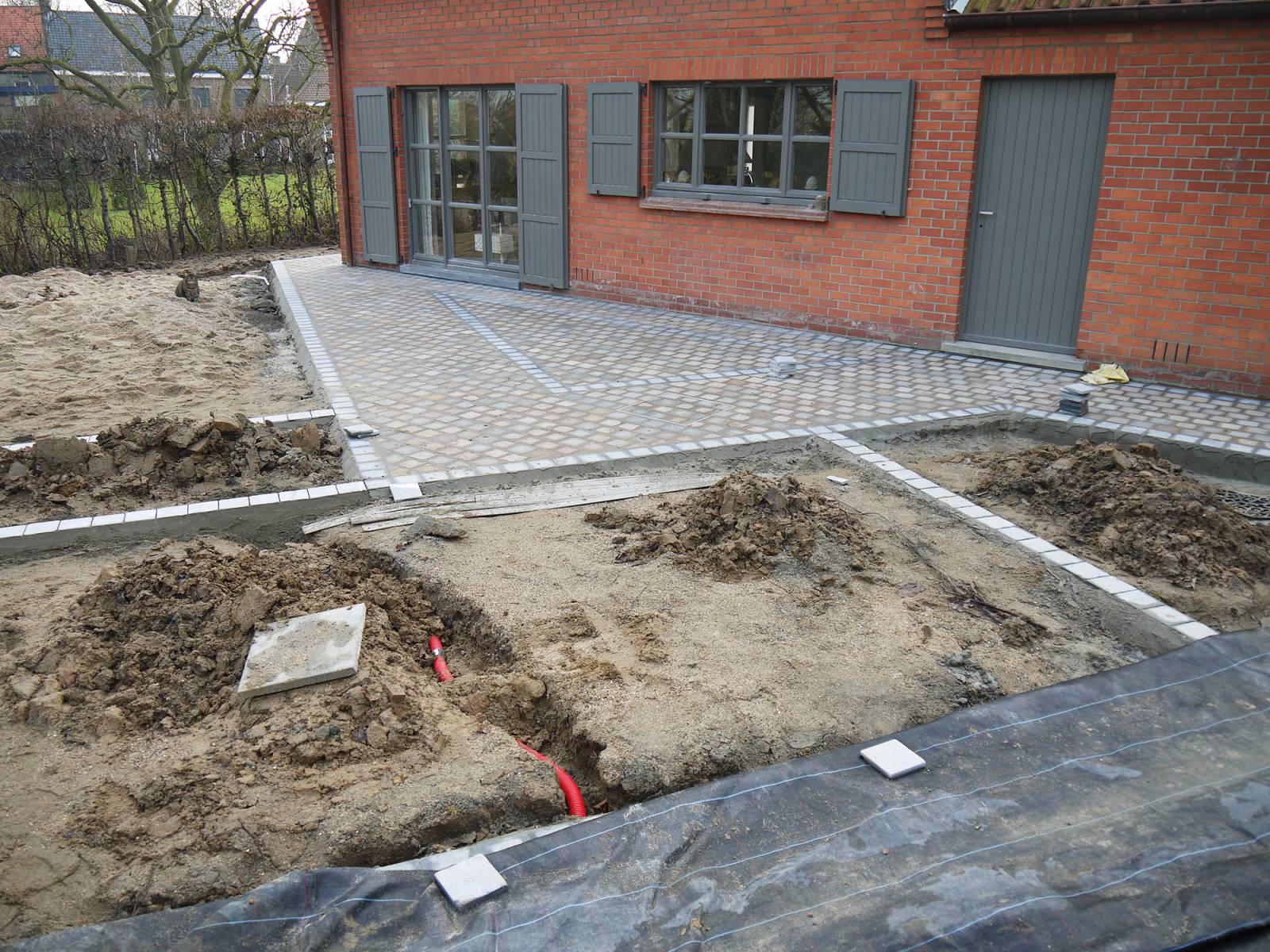 Aanleg tuin en terras te Bellegem